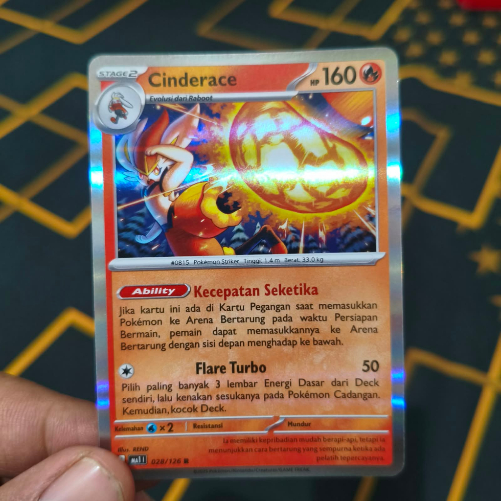 cinderace - kartu pokemon