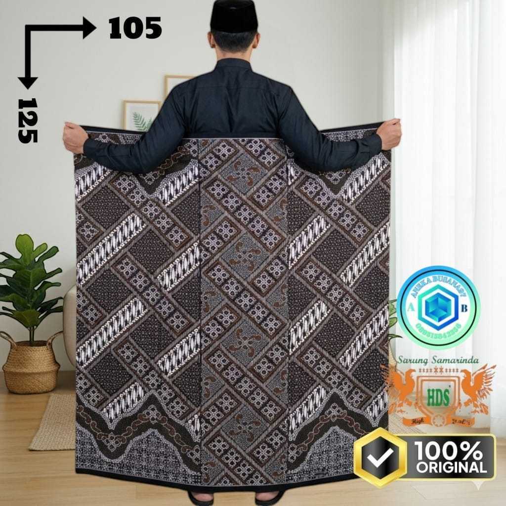 TERBARU SARUNG DARI SAMARINDA HDS 210 BATIK MOTIF BUNGA ABSTRAK