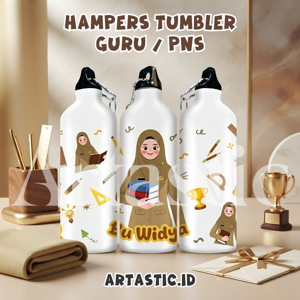 Custom Tumbler Sport - Hampers Kado Wisuda & Hadiah Profesi (Guru, Karyawan, Dokter, PNS, Perawat)