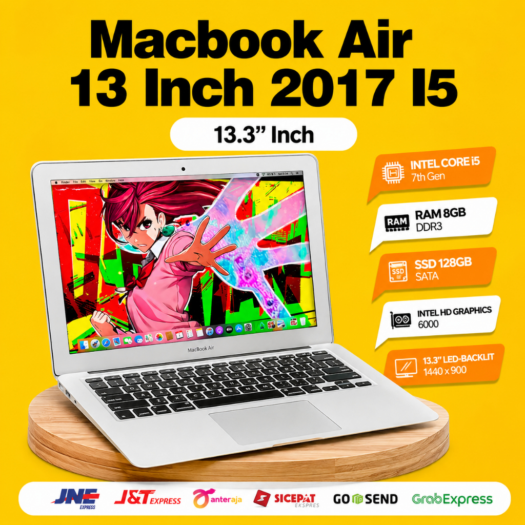 PROMO MacBook Air 2017 Retina Core i5 8GB 256GB 128GB 100% Second Original Apple 13Inch