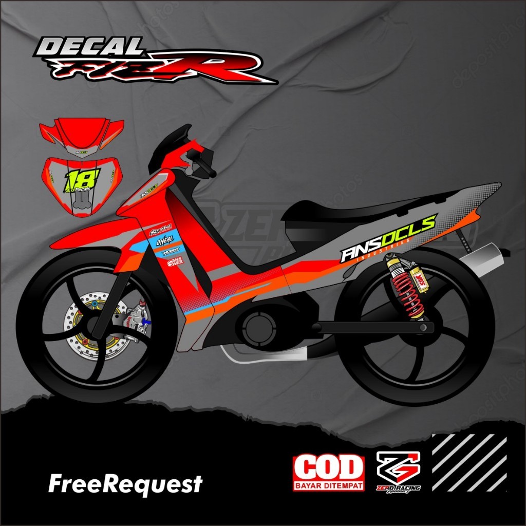 DECAL MOTOR FIZ R STIKER PELINDUNG FIZ R DECAL FULL BODY CUSTOM