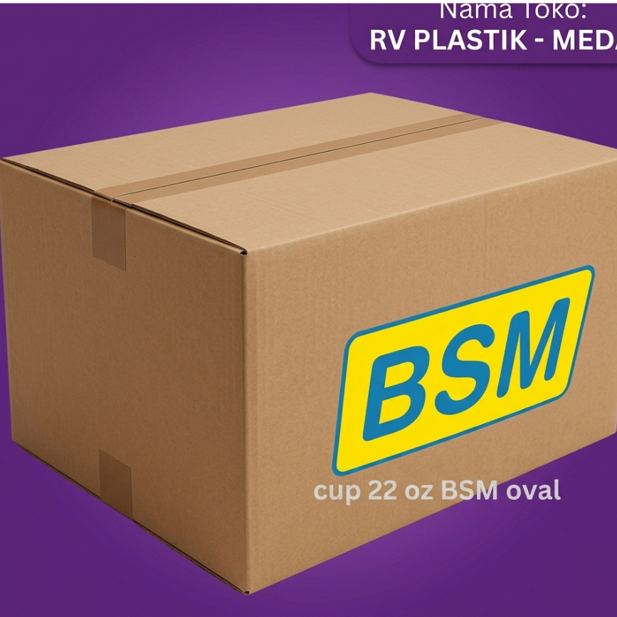 [ 1 DUS ]CUP 22 oz OVAL SLIM/ CUP ES TEH JUMBO CAP BSM