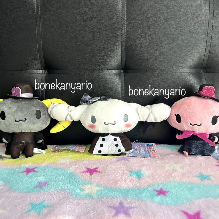 Boneka Cinnamoroll Lloromannic Dark Black Plush Original Sanrio Jepang Kawaii Cherry Berry Toreba