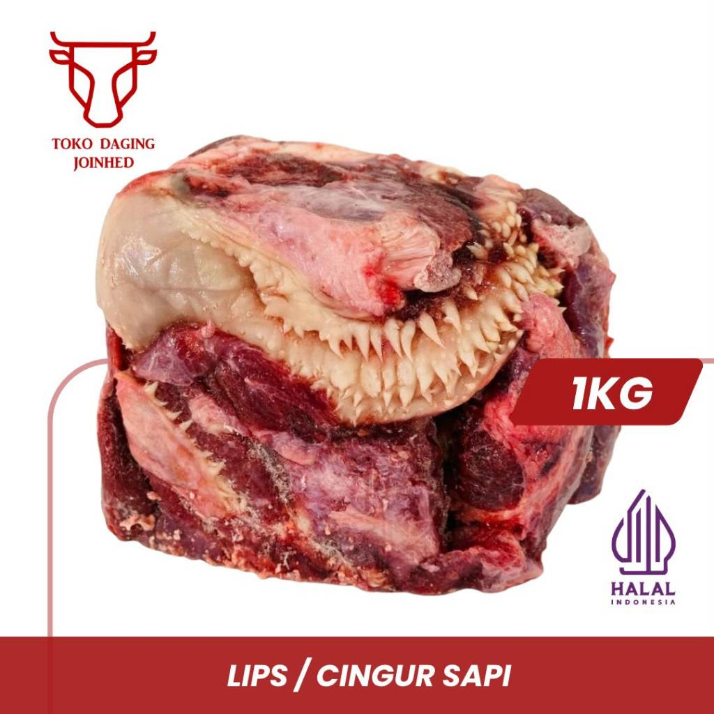 Lips Beef Daging Bibir Sapi Untuk Soto. kemasan 1kg