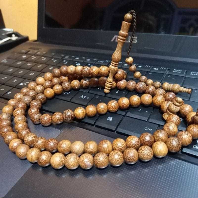 Tasbih Kelor Emas 10mm 99 Butir Tasbeh Kayu Kelor Mas Original
