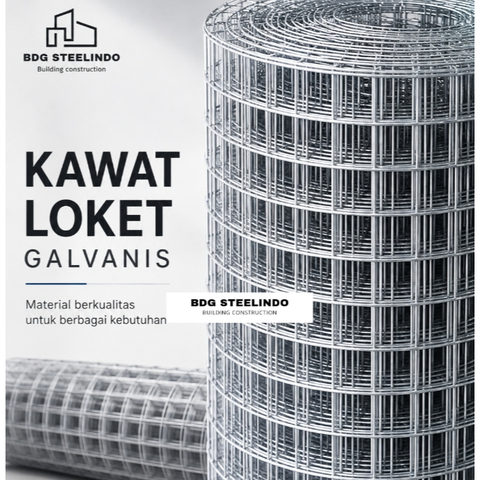 Kawat Loket Galvanis 25x25 / Ram Kawat Loket  2.5x2.5