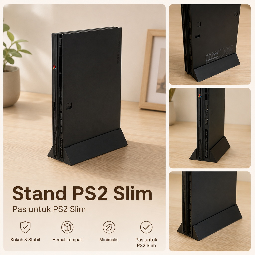 Stand Vertical Playstation 2 / PS2 Slim Polos