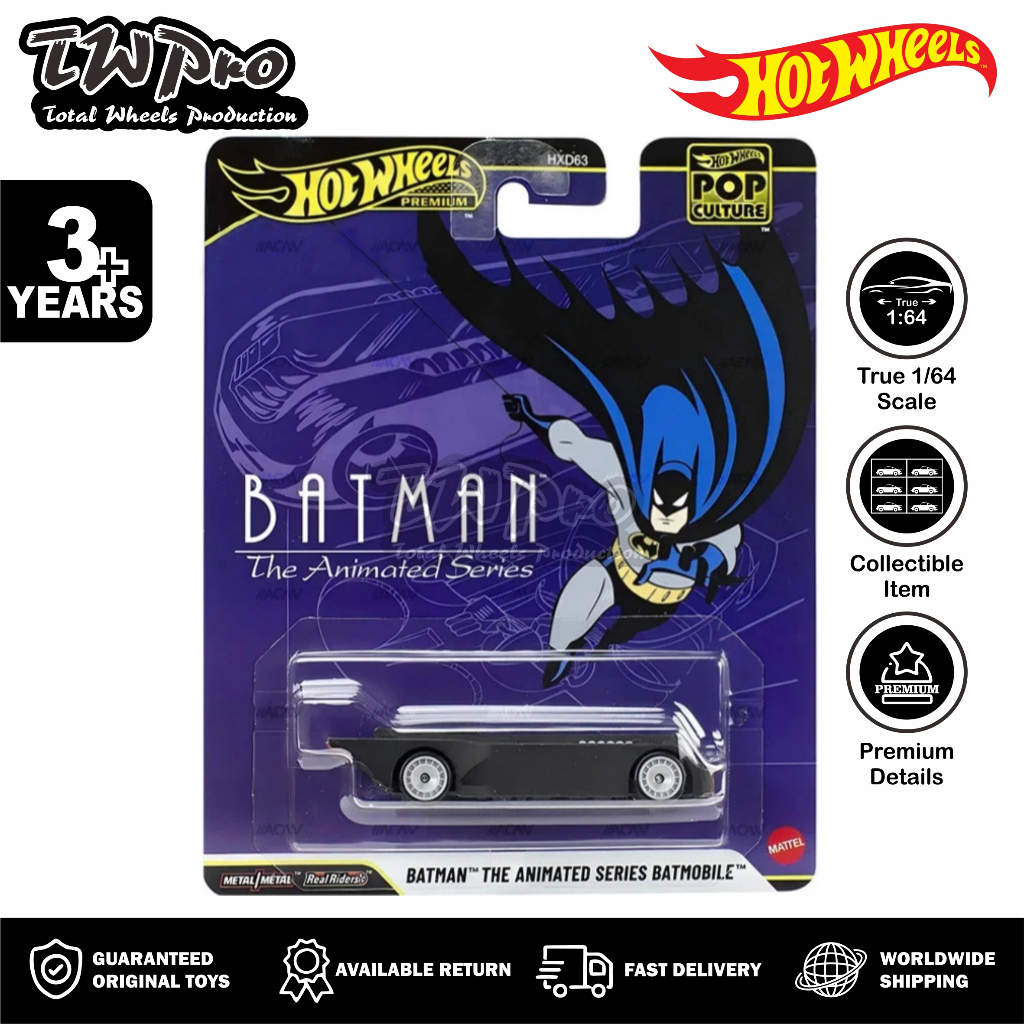 Hot Wheels Premium 2025 Pop Culture Batman The Animated Series Batmobile