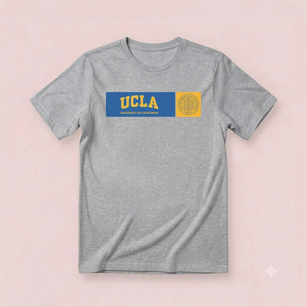 Kaos T-Shirt Premium UCLA University of California Unisex Distro Cotton cloth short sleeve