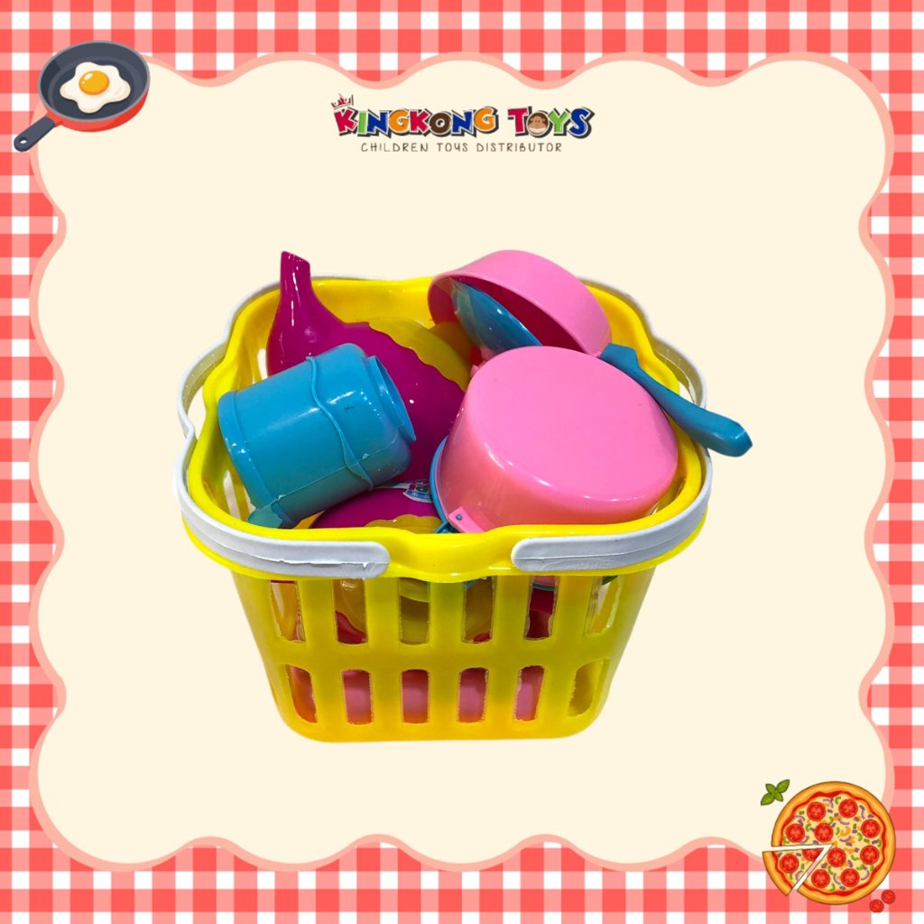 Mainan Masak-Masakan Keranjang Anak Perempuan / Happy Kitchen Ktg / Mainan Edukasi / FB803