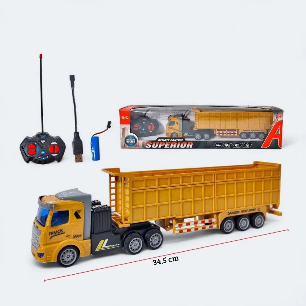 RC Truck Kontainer Remote Control - Mobil Truk Container Remot Kontrol Anak - Rc Truck Trailer