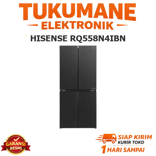 Kulkas HISENSE RQ558N4IBN Multidoor 4 Pintu 468L Inverter Pro Compressor RQ55