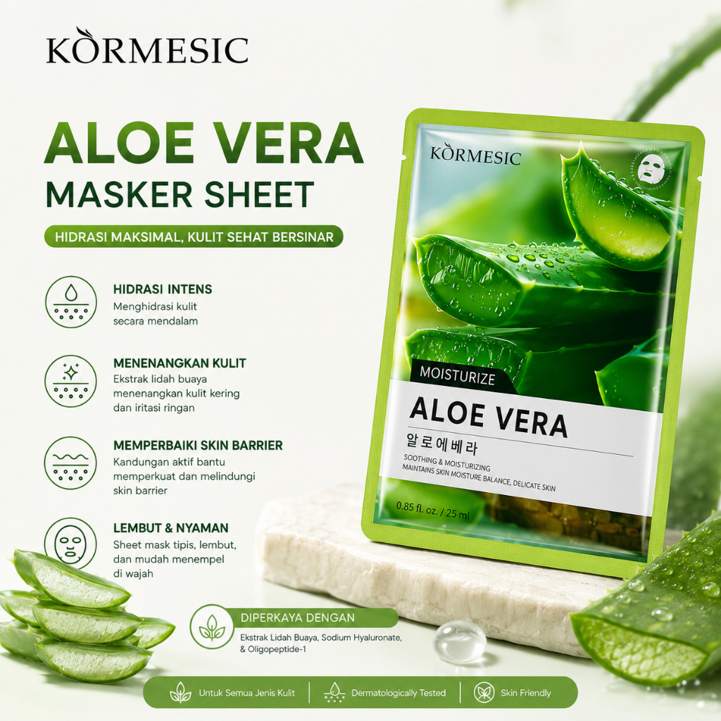 Kormesic Aloe Vera Moisturizing Sheet Mask