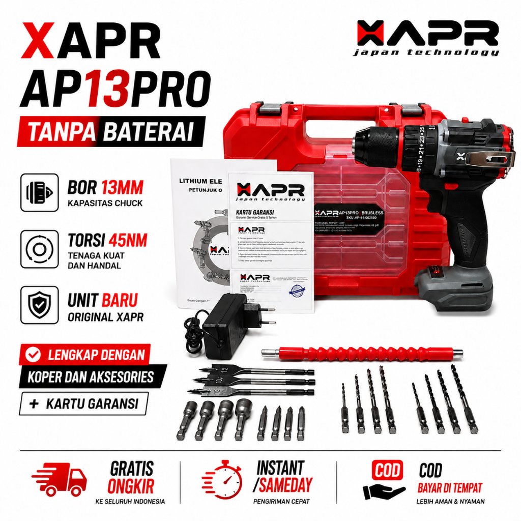 BATANGAN  - XAPR - JLD IMPACT WRENCH - Bor Baterai Brushless 10mm 16.8v | AP21PRO | AP12PRO | GT85PR