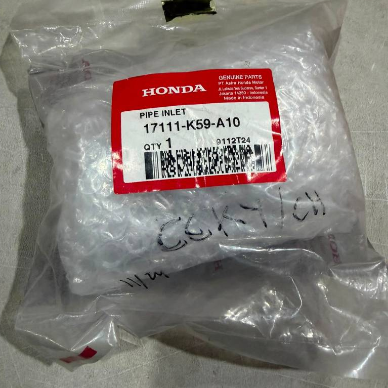 17111K59A10 Pipa Intake Honda Vario 150 eSP K59J 17111-K59-A10