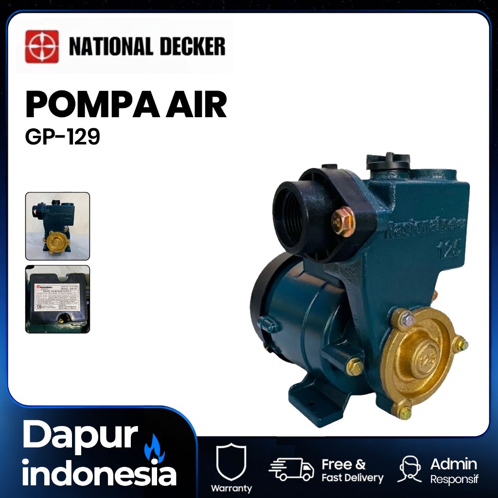 POMPA AIR NASIONAL GP-125 Pompa Air Listrik