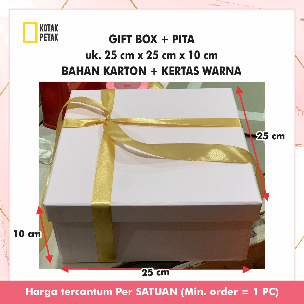 Giftbox 25 x 25 x 10 / KOTAK KADO / hampers box / hardbox souvenir / KOTAK BAGUS / hard box kado / k
