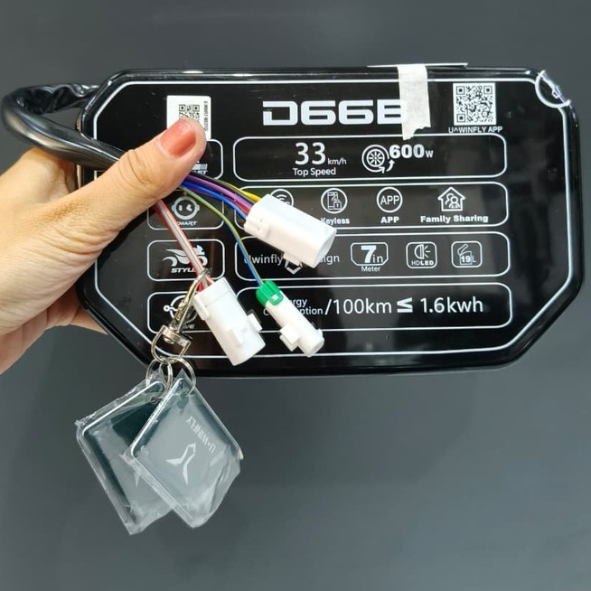 SPEEDOMETER NFC SEPEDA LISTRIK UWINFLY D66B