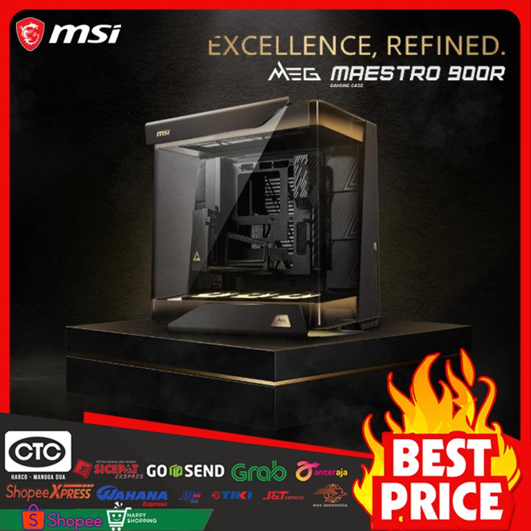 MSI MEG MAESTRO 900R - CASING PC | FULL TOWER - GAMING PC CASE
