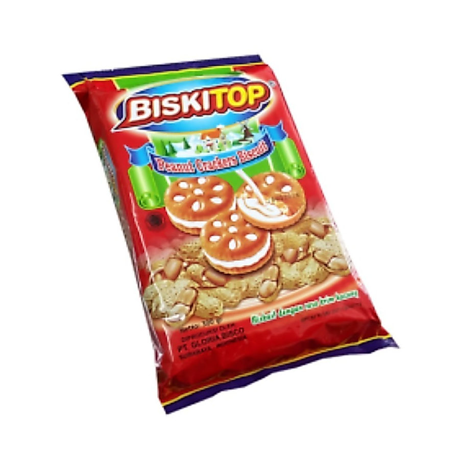 BISKITOP Peanut Cream Biskuit | Netto : 300gr