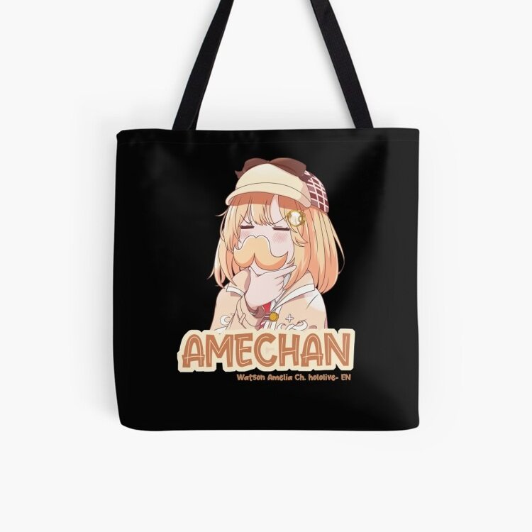 Hololive EN Watson Amelia Detective - Watson Tote Bag Hitam