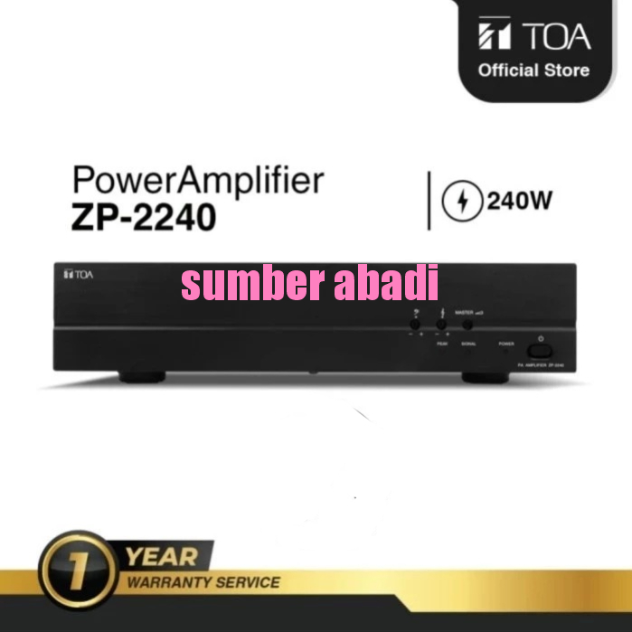 TOA ZP-2240 Power Amplifier 240 W Ampli TOA ZP2240