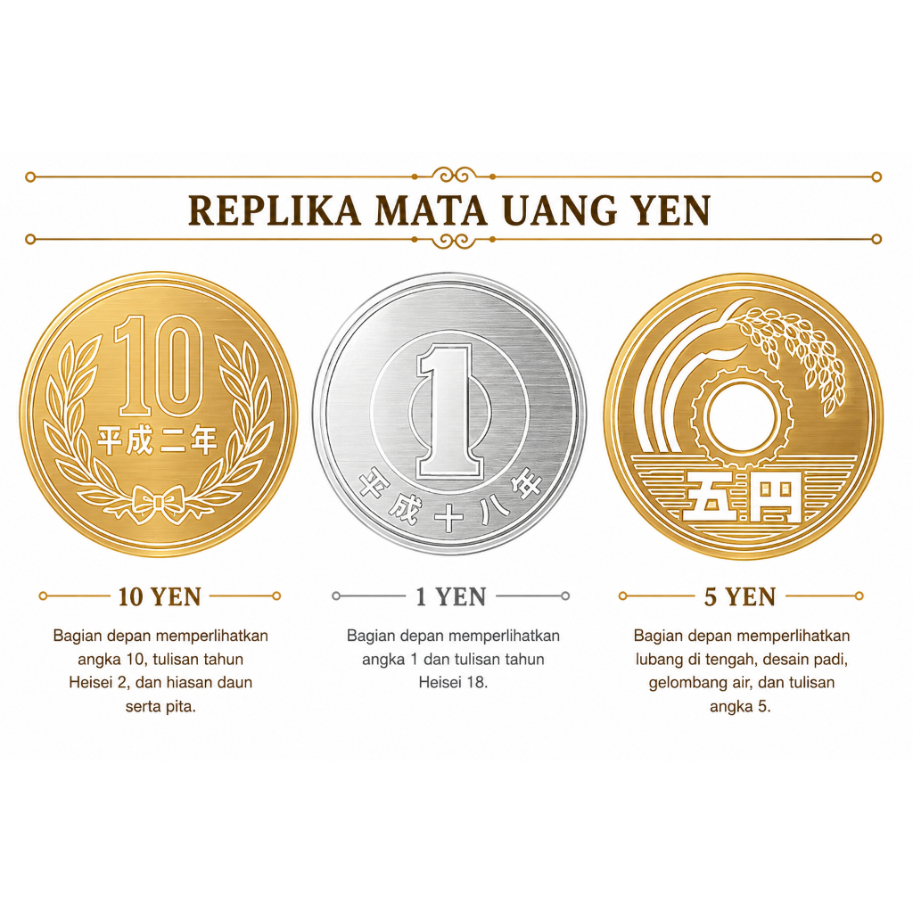 replika uang yen mata uang jepang