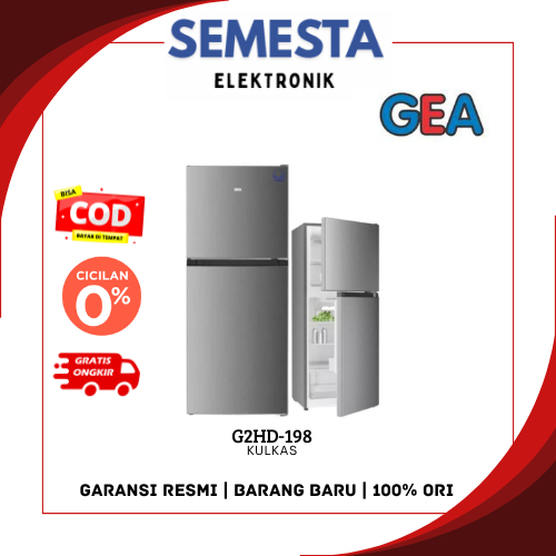 GEA G2HD-198 Kulkas 2 Pintu