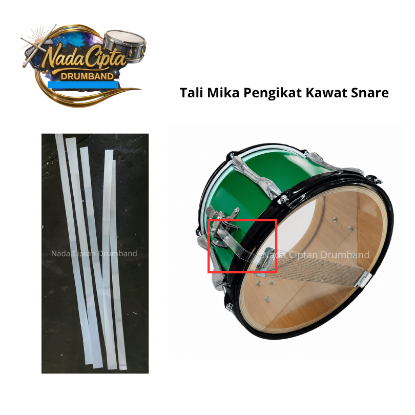 Tali Mika Pengait snapy/Kawat Snare ke Strener Snare drum 1 set (2 biji)