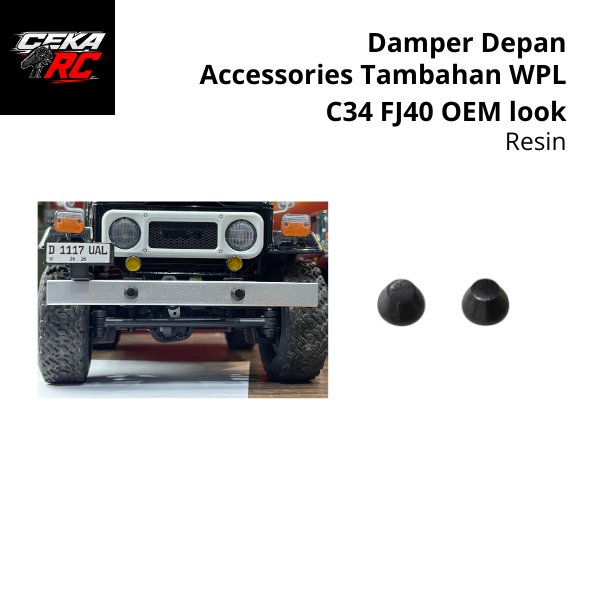 Damper Depan Pelengkap WPL C34 Landcruiser FJ40 Aksesoris RC