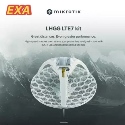 MikroTik LHGG LTE7 Kit , LHGGR&R11e-LTE7 Modem LTE6 Cat7 Antenna Grid 17 dbi