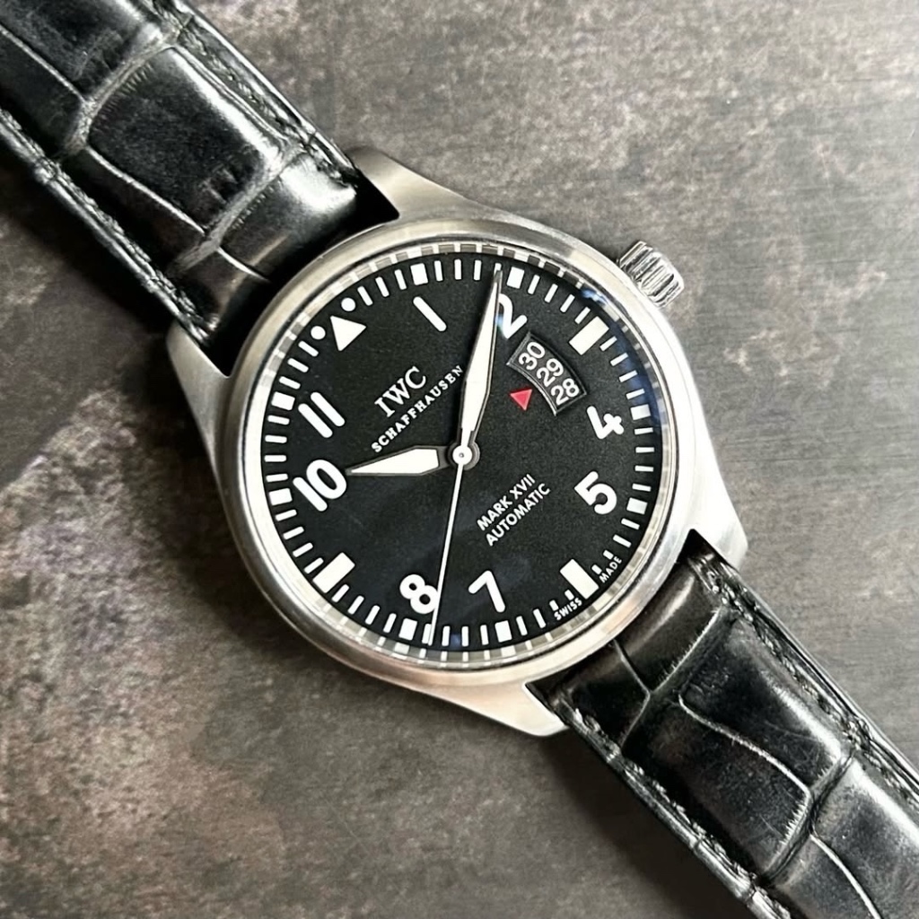 IWC Schaffhausen Mark XVII 17 IW326501 41 mm Crocodile Strap 100% ORIGINAL