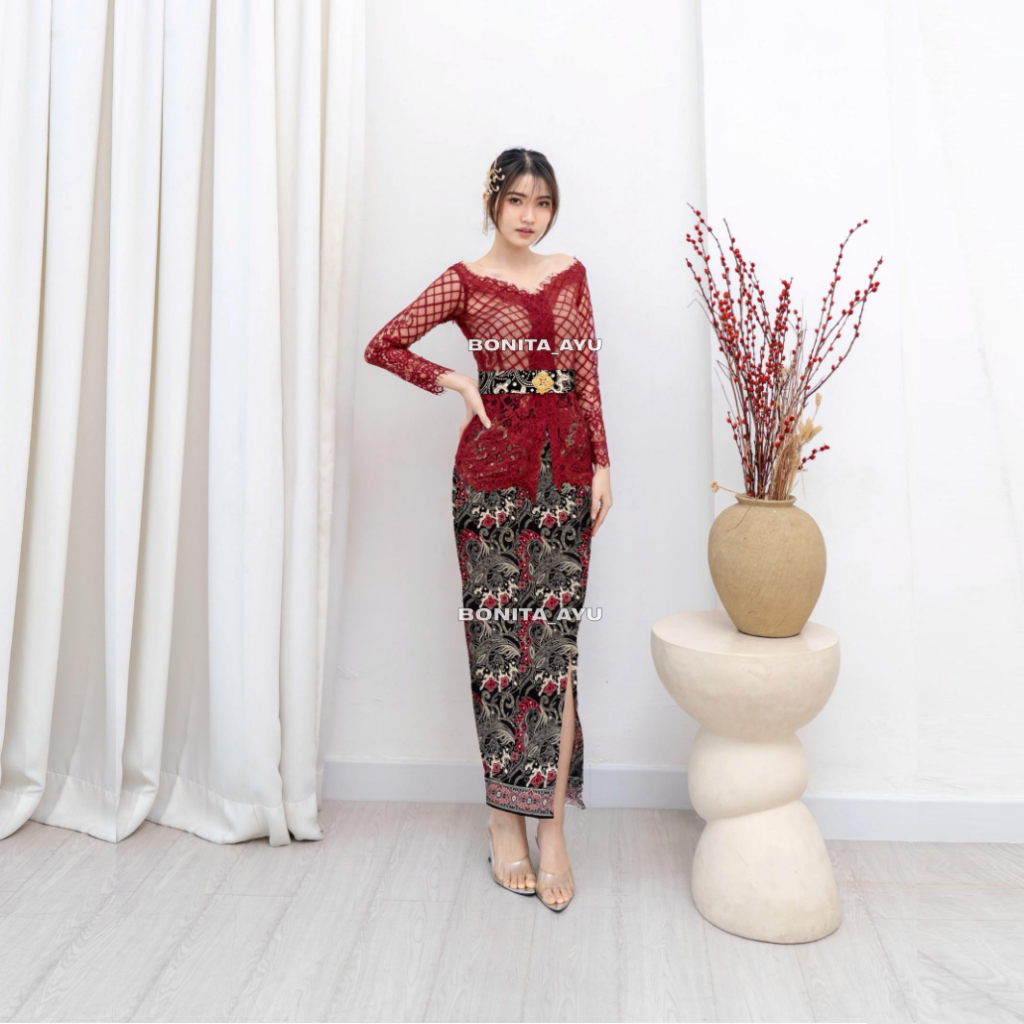 Kebaya BONITA AYU  Bali Modern/ SEMI FRANCE PREMIUM CLASIC /Kebaya Kondangan MODERN BONITA AYU
