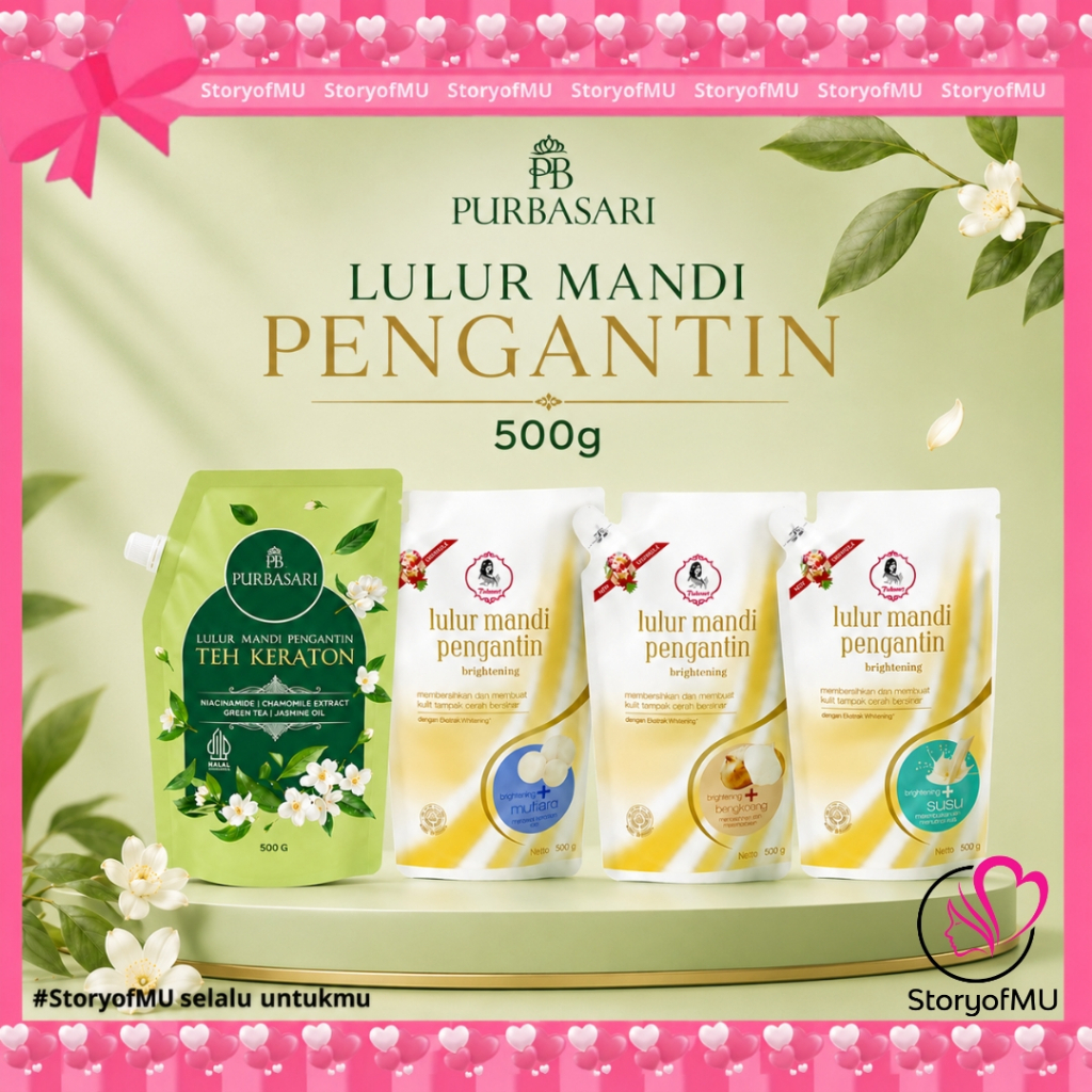 StoryofMU I  PURBASARI LULUR MANDI PENGANTIN 500GR - LULUR PURBASARI WHITENING