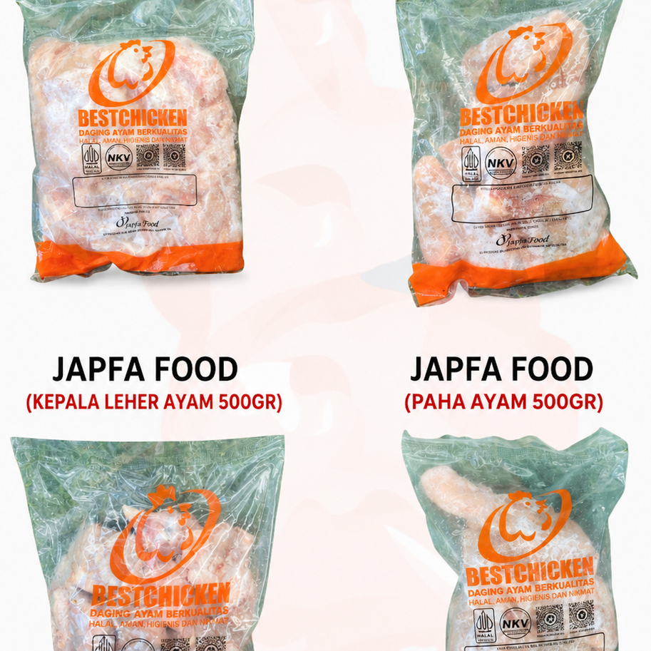 JAPFA Daging Ayam Dada Paha Sayap Kepala Leher 500gr Frozen Food Sukabumi