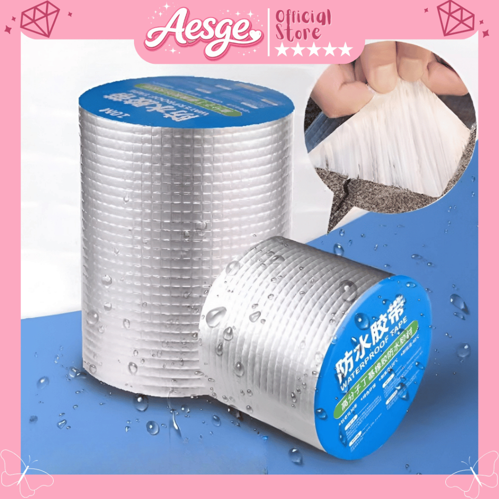 AESGE | Lakban Alumunium / Lakban Anti Bocor / Lem Anti Air Alumunium / Lakban Anti Bocor Waterproof