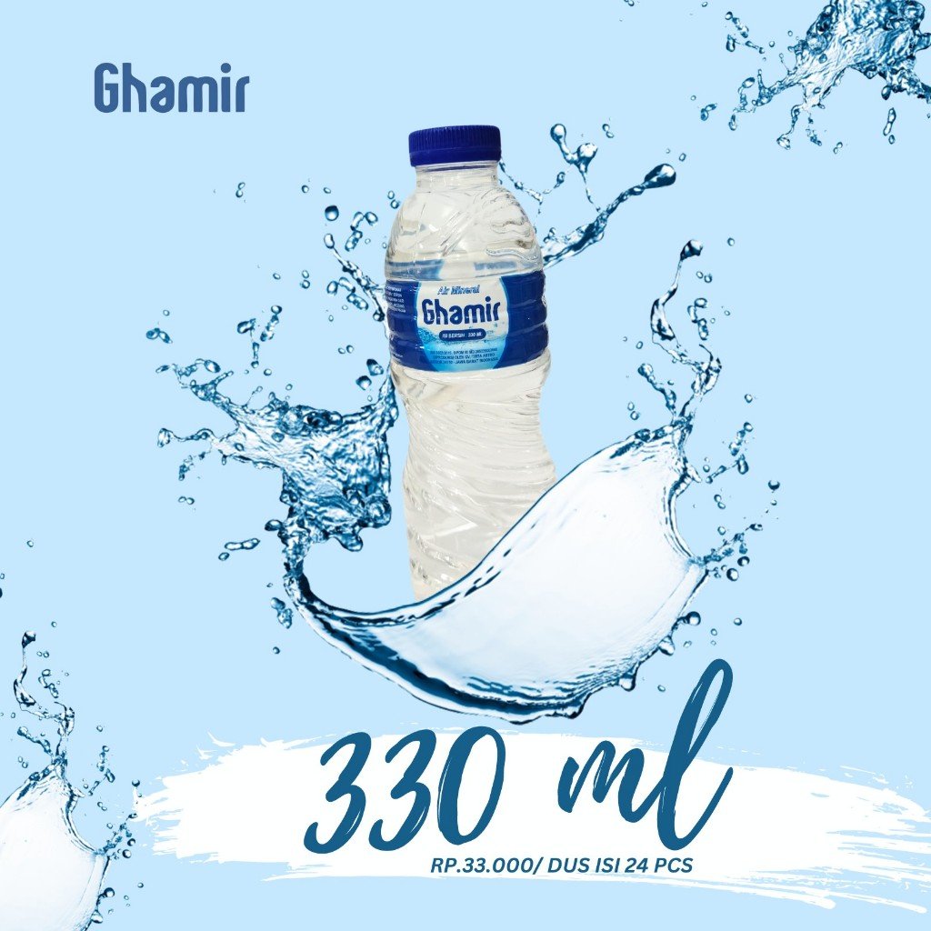 Ghamir Air Minum Dalam Kemasan - Cup 220ml - Botol 220ml - Botol 330ml - Botol 600ml