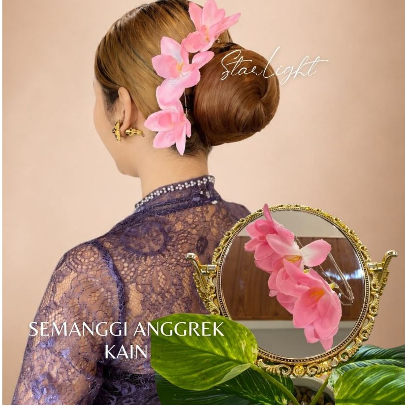 STARLIGHT BALI - Semanggi Anggrek Kain / Aksesoris Rambut / Semanggi Bali / Aksesoris Bali