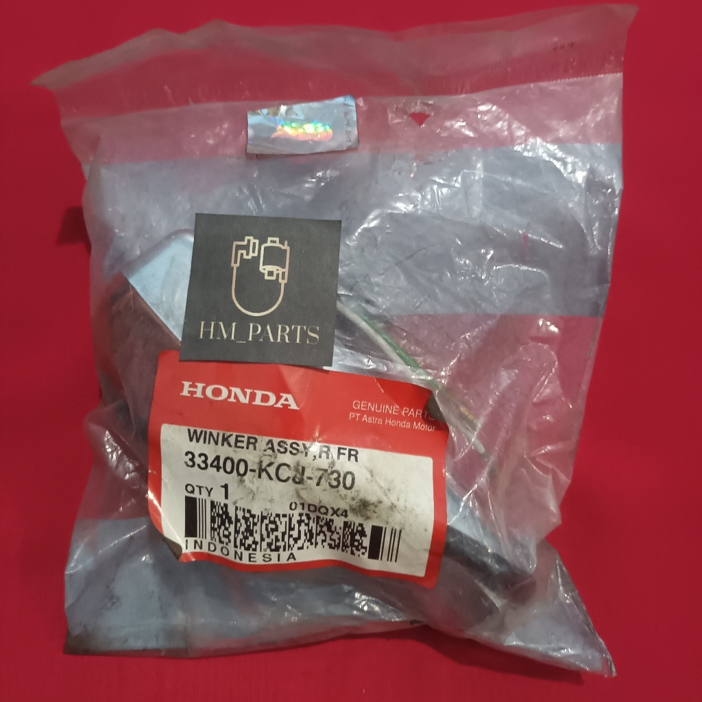 WInker Assy R FR Lampu Sen Kanan Depan Silver Crome Honda Tiger 2000 Lawas 33400KCJ730