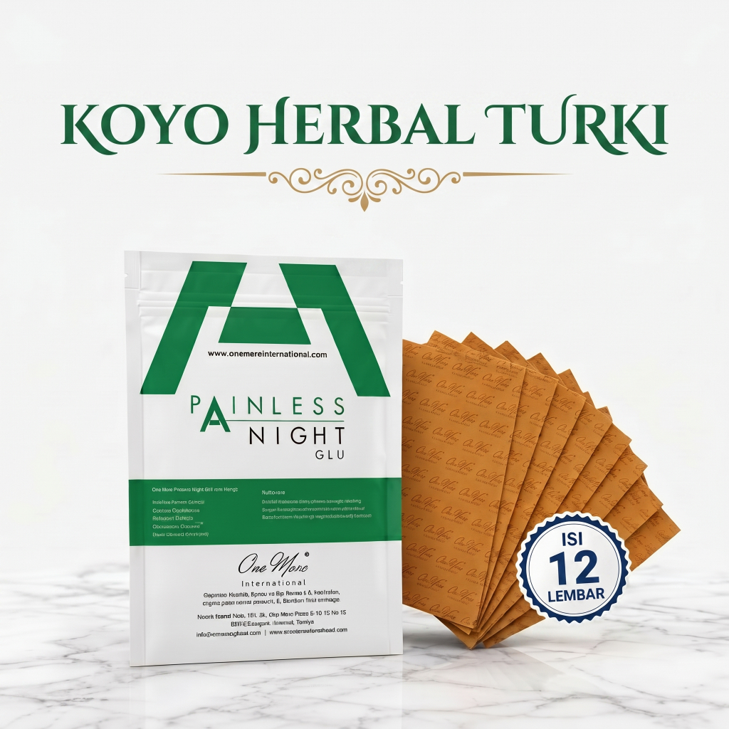 Koyo Turki One More Painless Night GLU 12 Lembar Pengobatan Nyeri Otot & Sendi