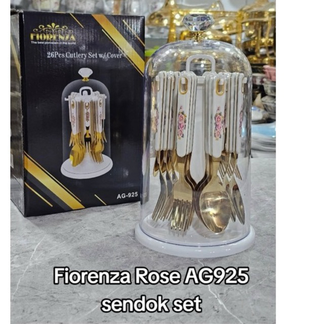 set sendok fiorenza Rose ag925
