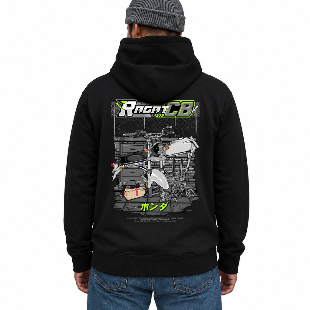 Sujusake Industries Jaket Jemper Hoodie Hode Hodie Ragat Cb100 125 Klasik Cb bahan Tebal Terbaru Pri