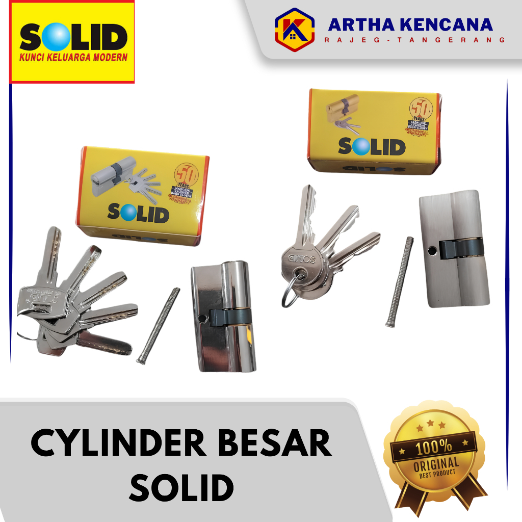 Cylinder Kunci Pintu Besar Solid