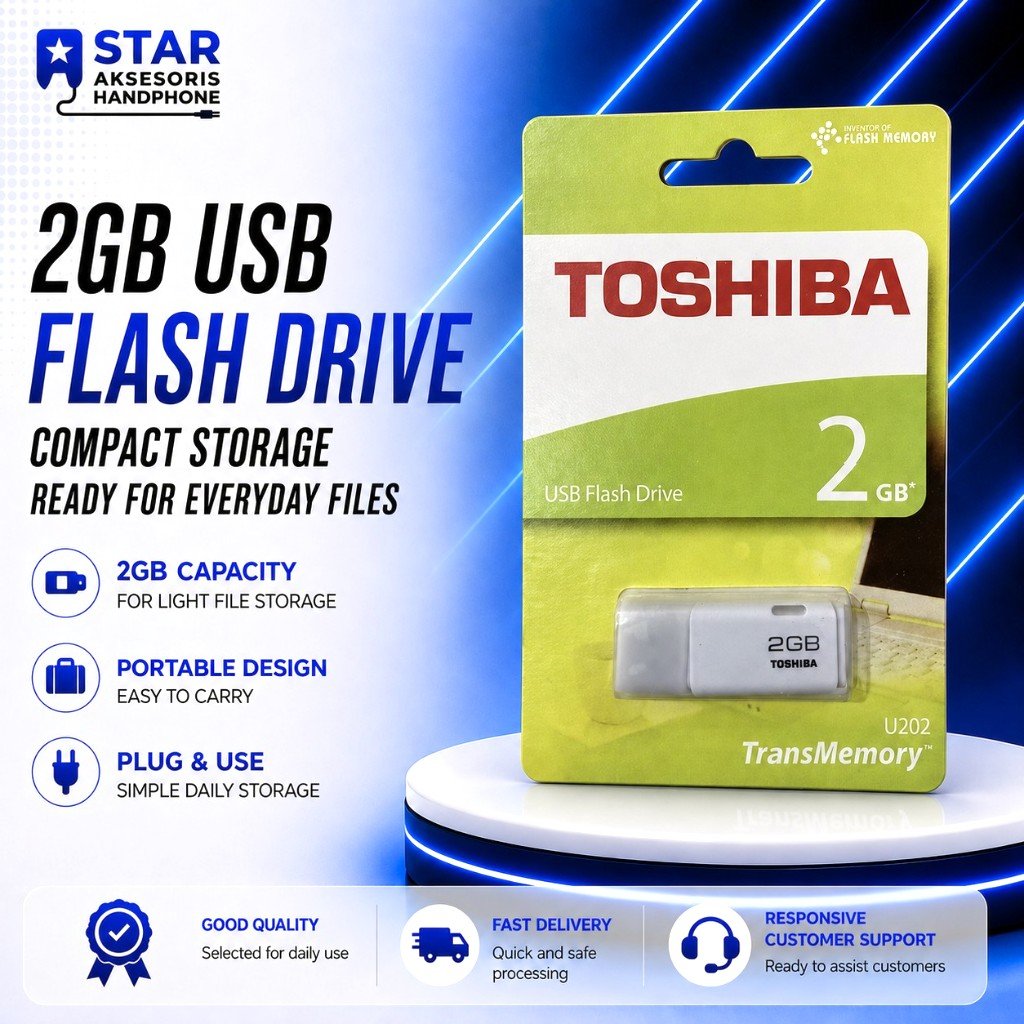 FLASHDISK TOSHIBA 2GB USB FLASH DRIVE FLASHDISK TOSHIBA 2GB (KW)