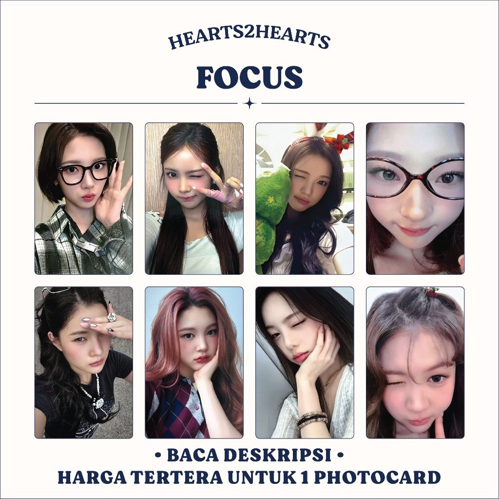 UNOFFICIAL PHOTOCARD | HEARTS2HEARTS - FOCUS 2