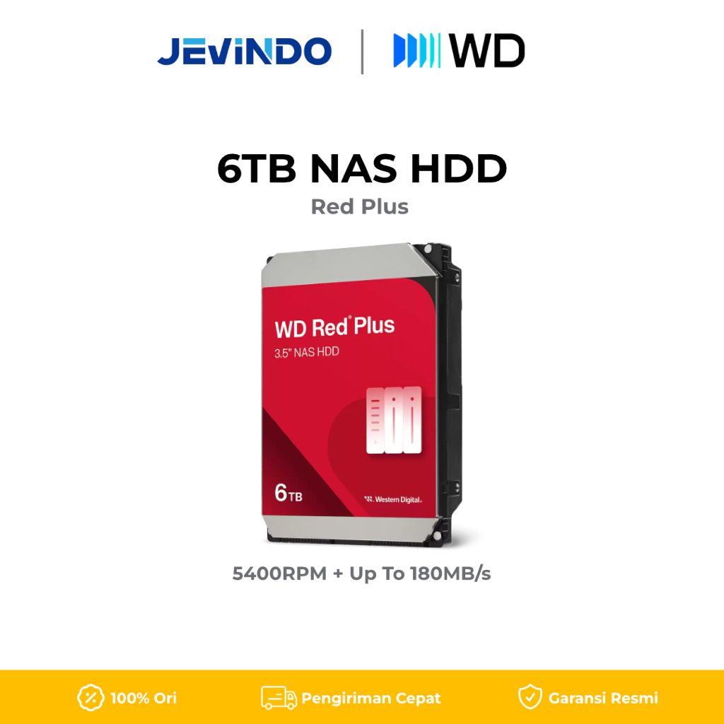 WD Red Plus Internal NAS HDD 3.5" | 6TB