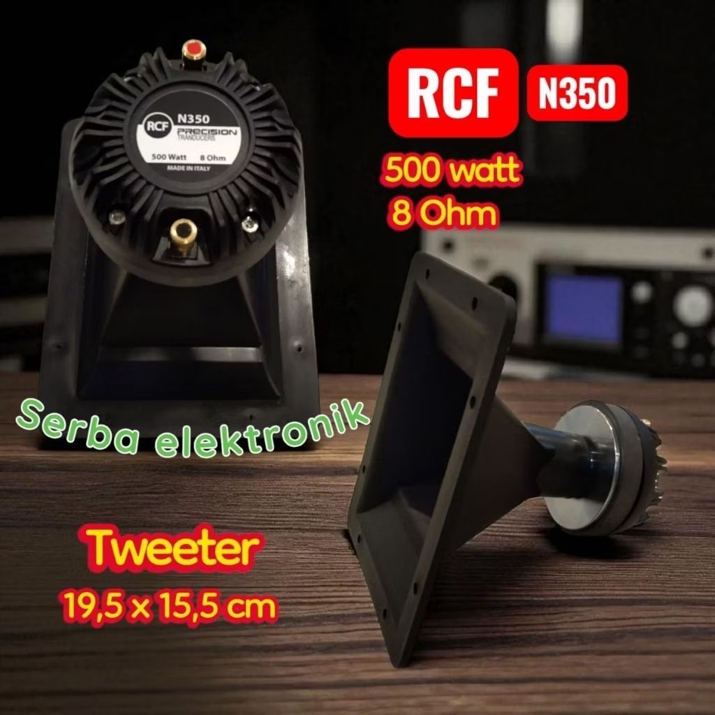 Paket Horn tweeter 19x15  plus Rcf N350 bahan tebal pvc