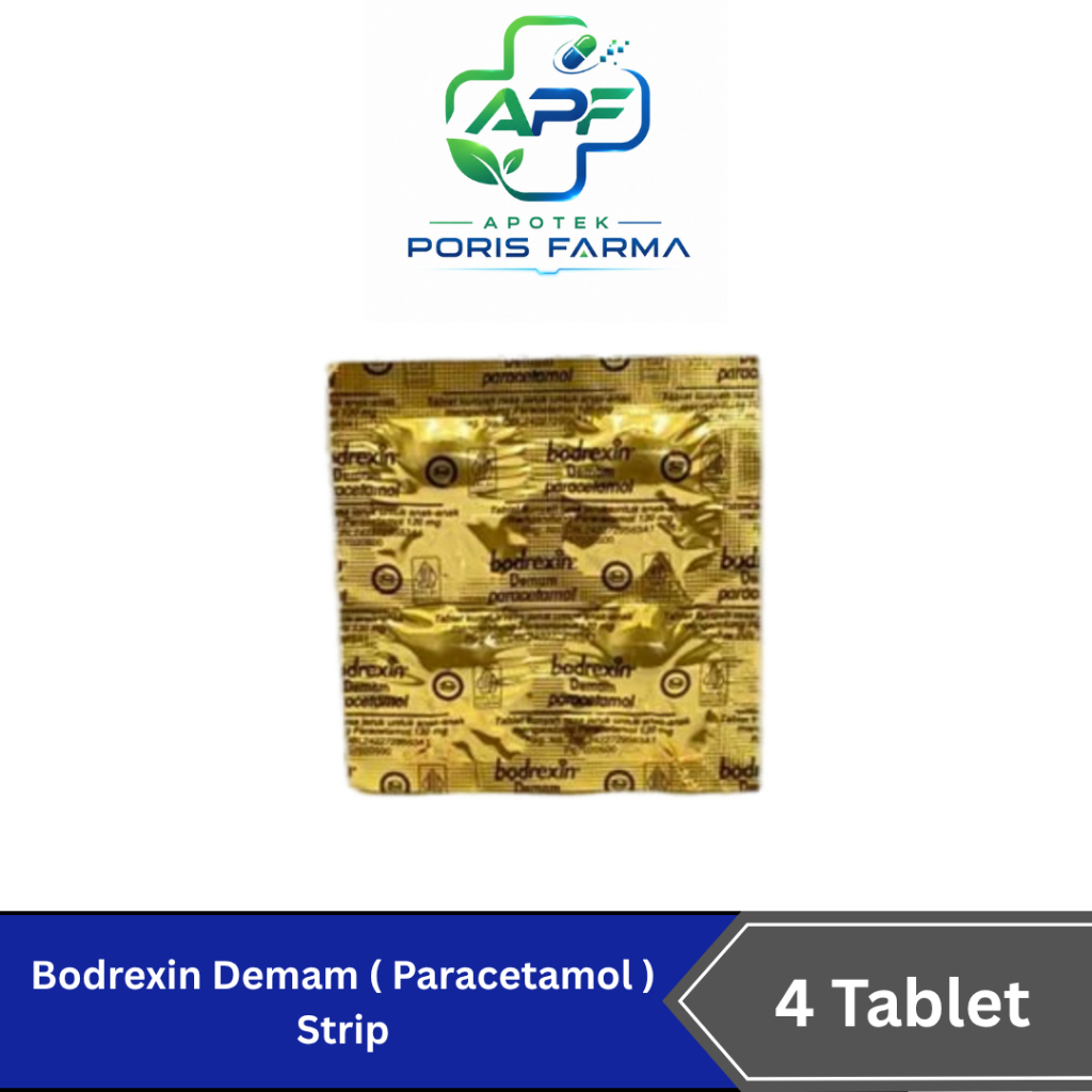 Bodrexin Demam (Paracetamol) Isi 4 Tablet - Obat Demam Anak