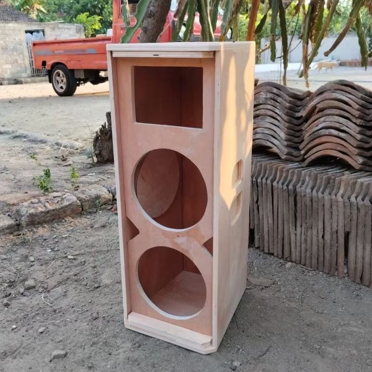 Box Sr 8 inch dobel plus lubang corong tweeter 15x19cm