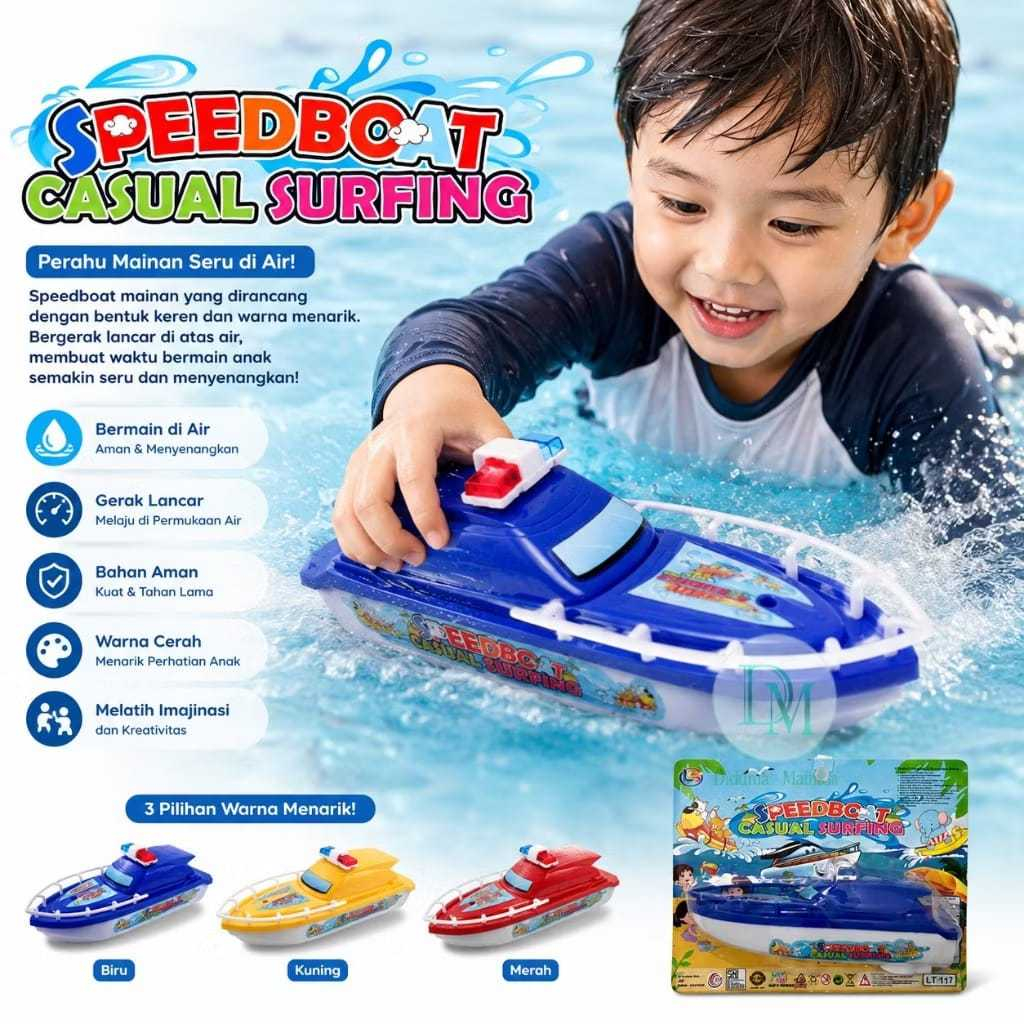 MAINAN ANAK FIRE JET SPEED BOAT PERAHU KAPAL LAUT BISA JALAN DI AIR BATERAI PROMO TERMURAH COD
